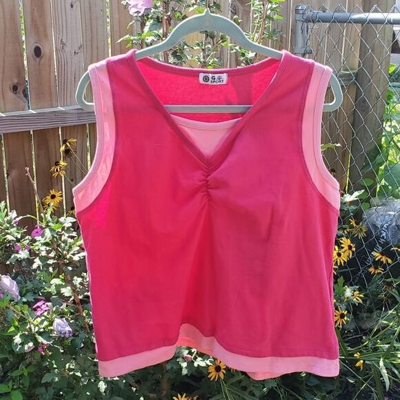 Womens Pink Tank Top - Picture 1 of 7
